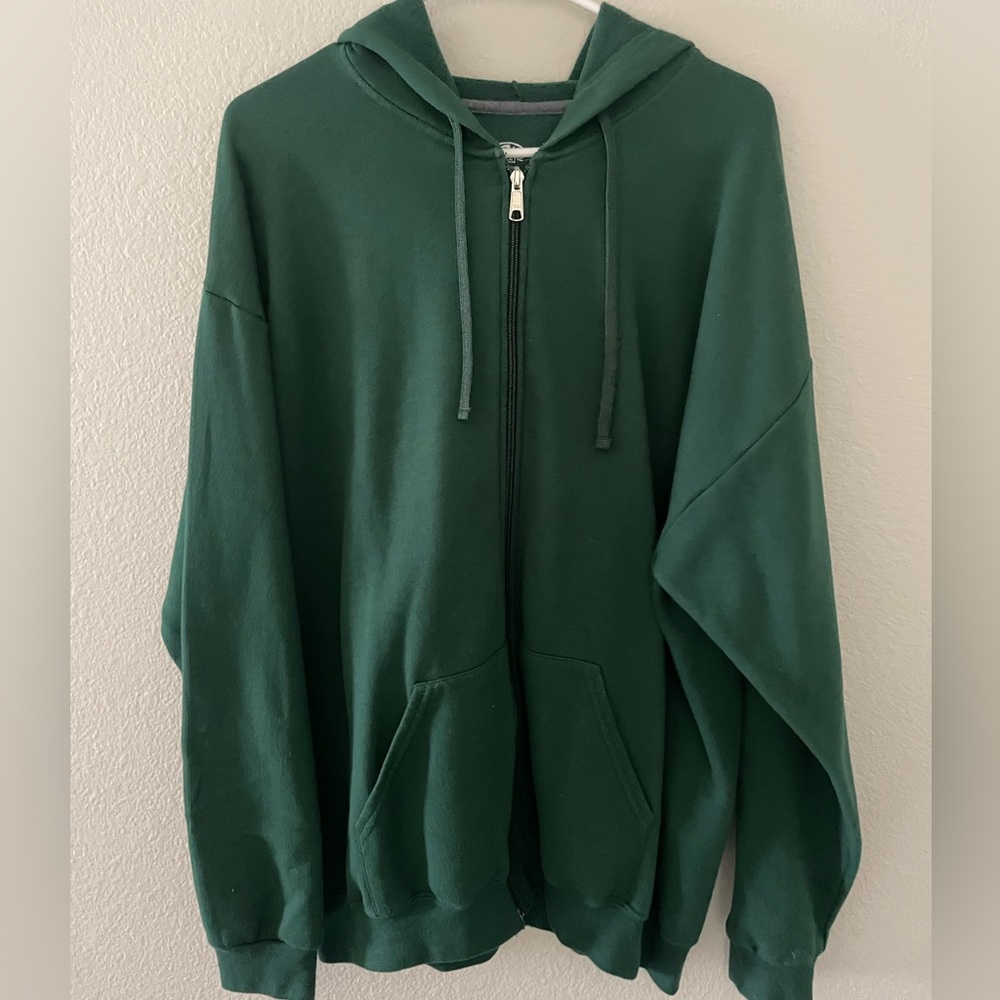 Forest Green Zip Up